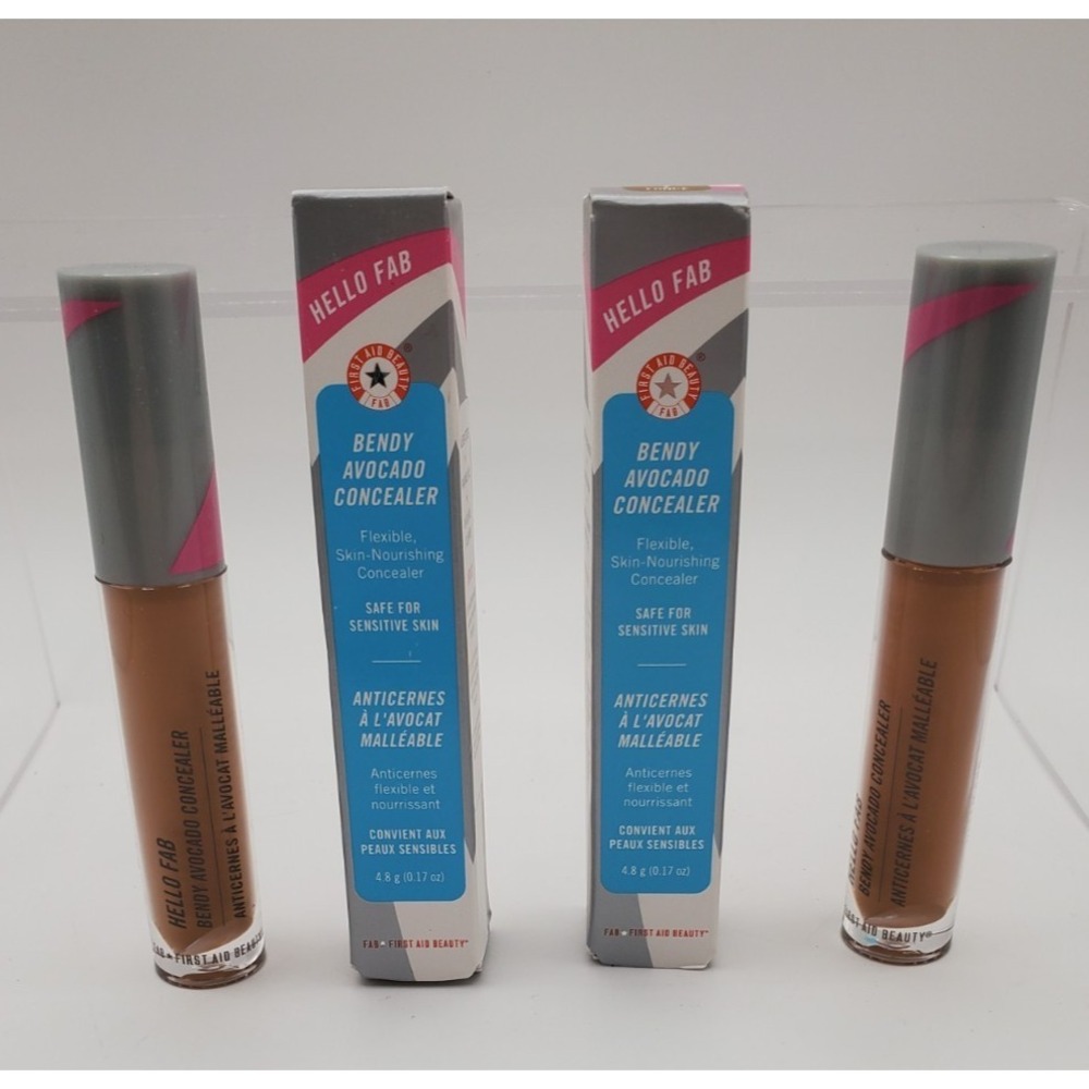 Lot of 2 Hello Fab Bendy Avocado Concealer #7 Deep/ Fonce 4.8g/ 0.17oz